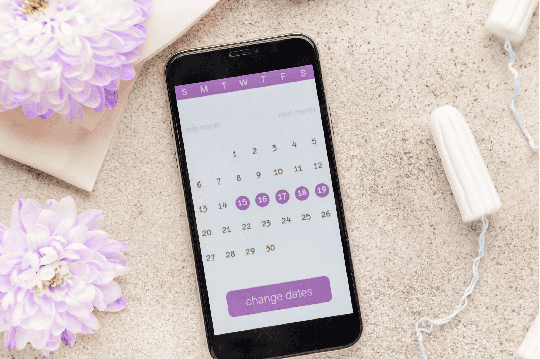 Fruchtbarkeitskalender auf dem Handy