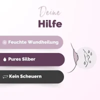 Livella Silberhütchen (Groß) - Made in Germany - Unterstützt die natürliche Wundheilung (2 Stück)