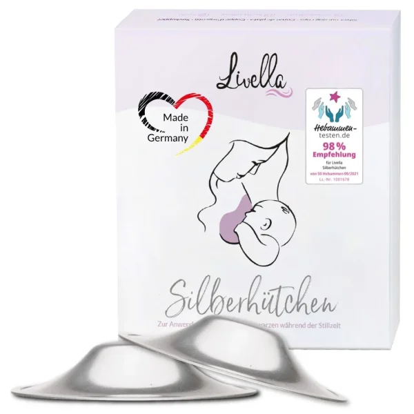 Livella Silberhütchen aus 999er Feinsilber (2 Stück)