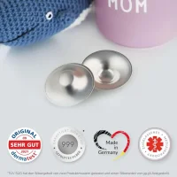 Livella Silberhütchen aus 999er Feinsilber (2 Stück)