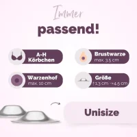 Livella Silberhütchen aus 999er Feinsilber (2 Stück)