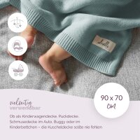 Livella Babydecke 100% Bio-Baumwolle mint