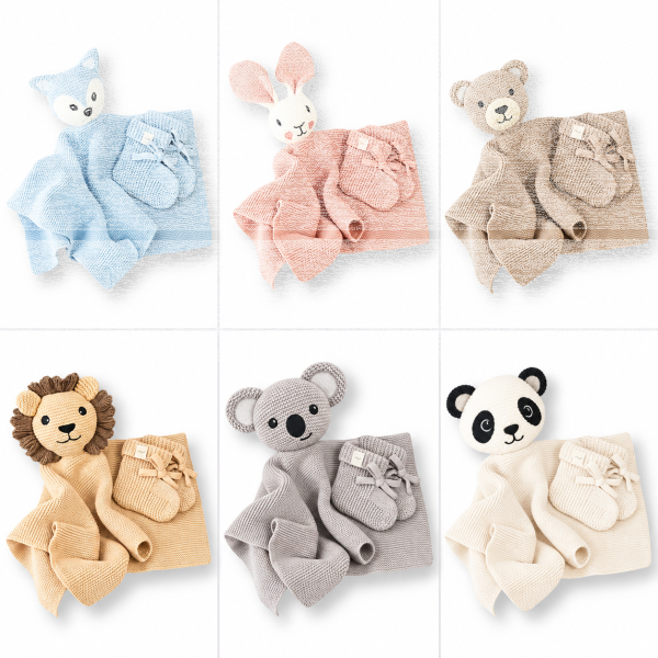 Livella Baby Comforter with Socks Made from Organic Cotton
