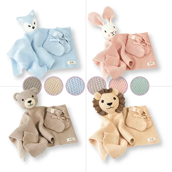 Livella Kuscheltuch mit Söckchen aus Bio-Baumwolle