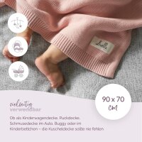 Livella Babydecke 100% Bio-Baumwolle rosa