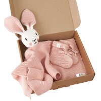 Livella Kuscheltuch Hase mit Söckchen (rosa) aus...