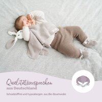 Livella Kuscheltuch Hase mit Söckchen (grau) aus Bio-Baumwolle