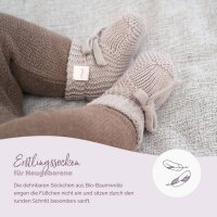 Livella Kuscheltuch Hase mit Söckchen (grau) aus Bio-Baumwolle